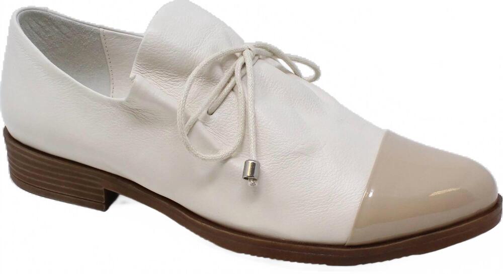 NEW DJANGO & JULIETTE women's kotty loafers in café-ivory patent leather